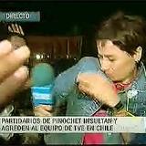 Los partidarios de Pinochet agredieron al equipo de TVE