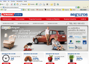 Eroski lanza una tienda online para comparar ofertas de seguros
