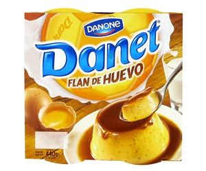 FLAN DANONE DANET DE HUEVO PACK 4 UNDS 110 G