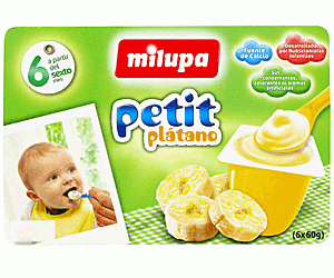 MILUPA PETIT PLATANO PACK 6X60 G ENVASE 360 G