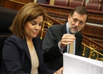 Congreso, Soraya Sáenz de Santamaría y Mariano Rajoy