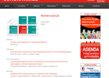 sefac nueva web revista farmaceuticos comunitarios
