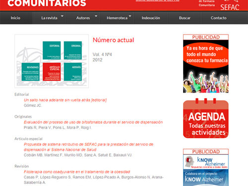 sefac nueva web revista farmaceuticos comunitarios