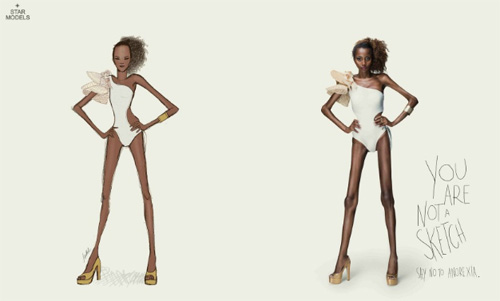 No eres un dibujo', impactante campaña contra la anorexia – PR Noticias