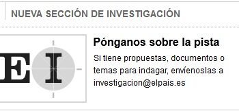 ‘El  País’ de Caño abre una sección de investigación y pide ‘documentos’ y exclusivas a sus lectores