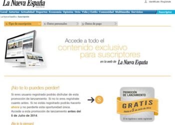 El muro de pago sólo se mantiene firme en ‘La Nueva España’, ¿el fin definitivo del paywall?