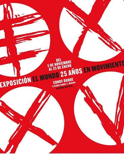 Cartel exposición 25 Aniversario de 'El Mundo'