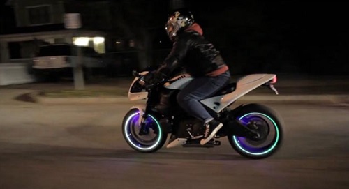 luces adiconales rueda moto
