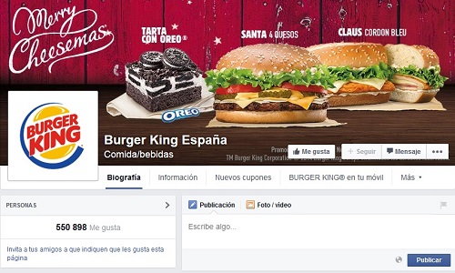 facebook burger king