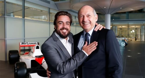 Fernando Alonso y Ron Dennis, McLaren