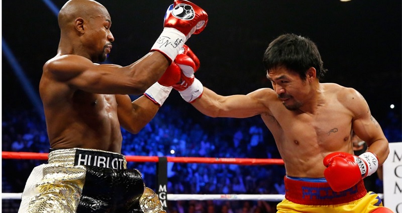 mayweather y pacquiao combate