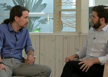 Pablo Iglesias y Gonzo durante la entrevista en 'El Intermedio' (laSexta)