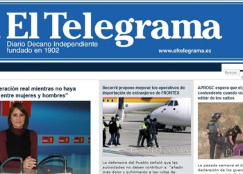 Página web 'El Telegrama' de Melilla