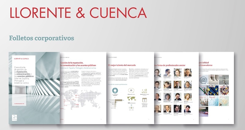 Nuevos folletos corporativos de Llorente & Cuenca