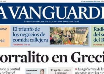 Portada 'La Vanguardia' 29 de junio de 2015