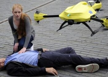 Dron ambulancia Google