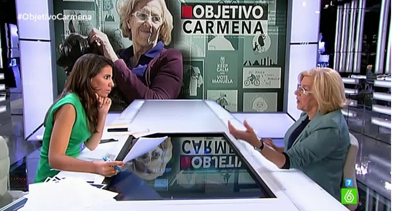 Manuela Carmena en 'El Objetivo'