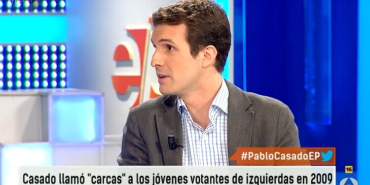 Pablo Casado en su intervención en 'Espejo Público'