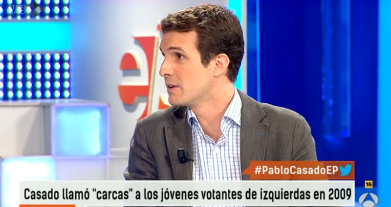 Pablo Casado en su intervención en 'Espejo Público'