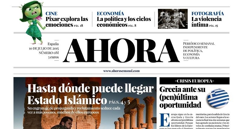 Ahora, nuevo periódico semanal