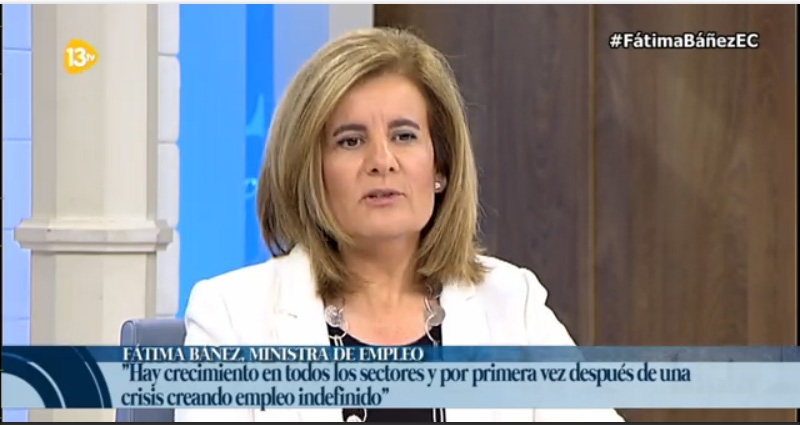 Fátima Báñez en 'El Cascabel' de 13TV