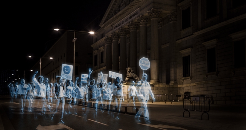 Campaña hologramas por la libertad impacto medios