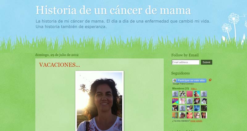 Blog Historia de un cáncer de mama