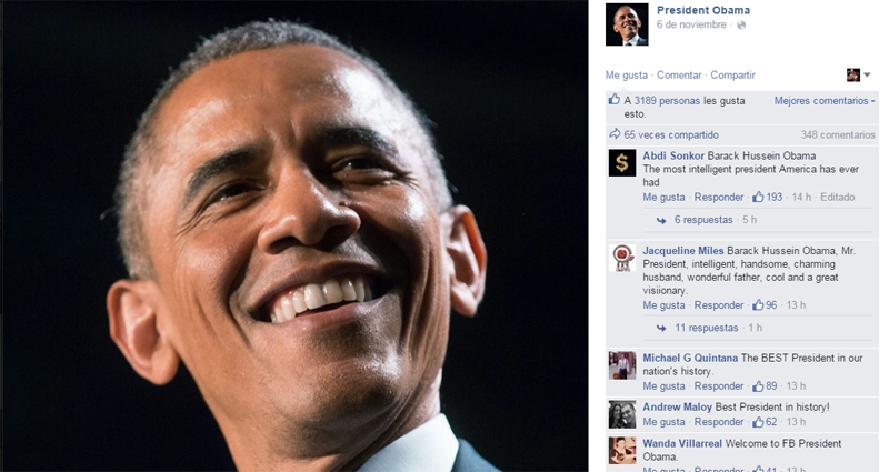 Página Facebook de Obama