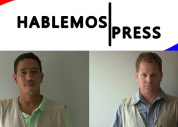 Los periodistas Arian Guerra Pérez (izquierda) y Weiner Alexander Martínez Estepe (derecha)