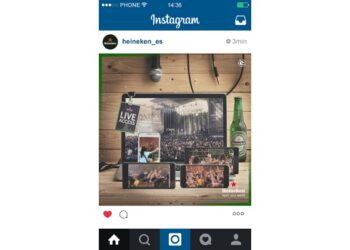 Una imagen en Instagram de una de las iniciativas de la campaña para Heineken.
