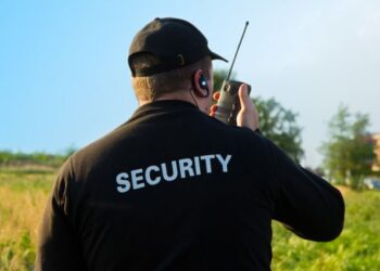 Un vigilante de seguridad en una imagen de archivo.