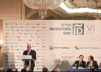 José Manuel García-Margallo, ministro de Asuntos Exteriores, durante su intervención en la inauguración del Spain Investors Day. FOTO: @EstComunicacion