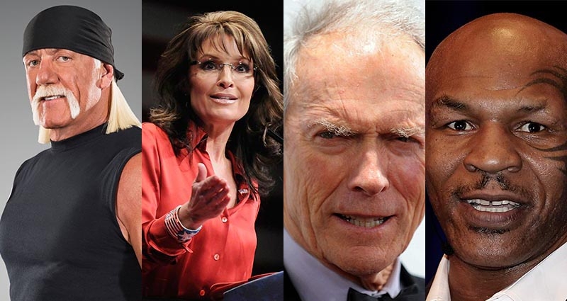 Hulk Hogan, Sarah Palin, Clint Eastwood y Mike Tyson entre los famosos que apoyan a Donald Trump