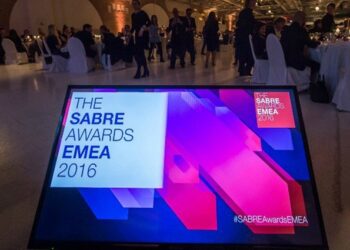 Una imagen de la gala de los SABRE Awards, celebrada este pasado miércoles en Berlín. FOTO: @holmesreport