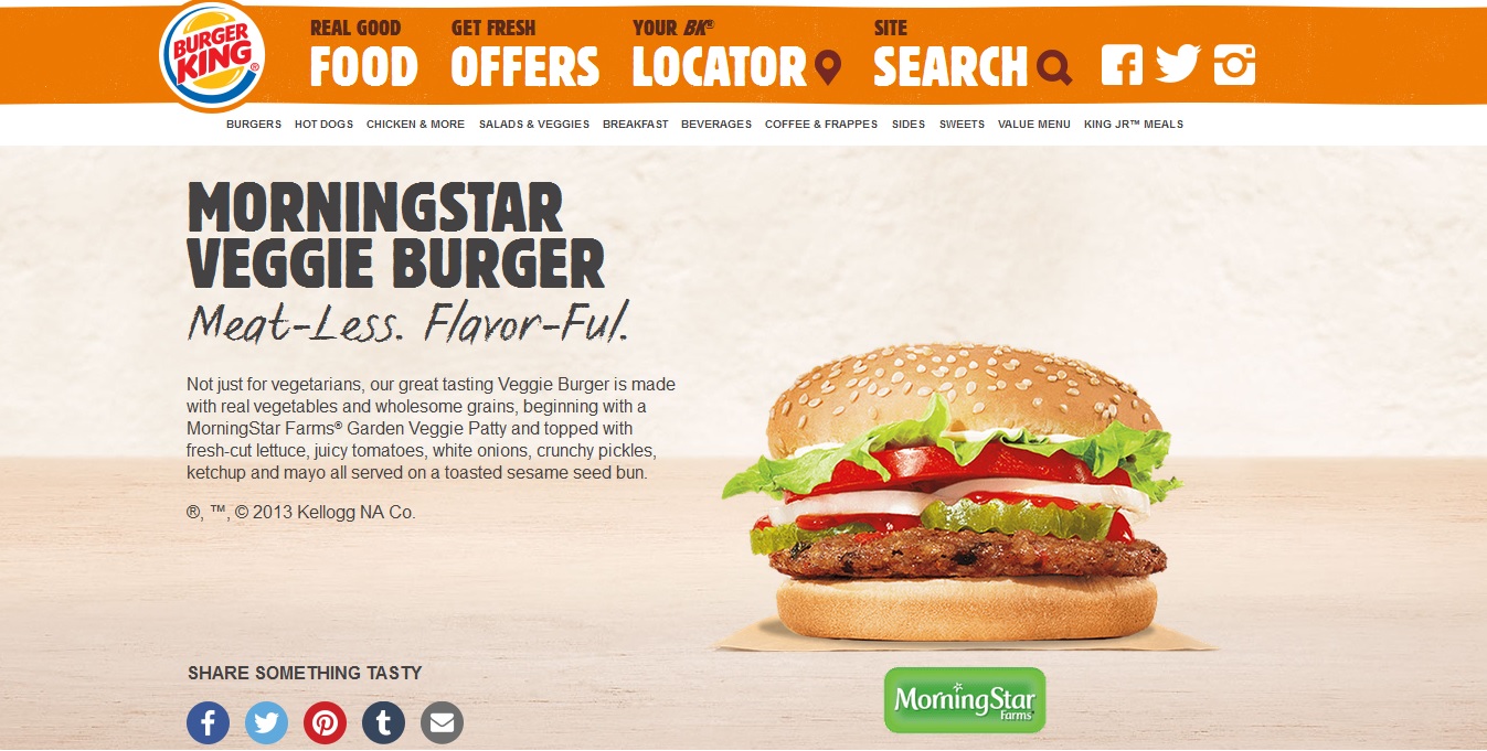 Hamburguesas veganas Burger King