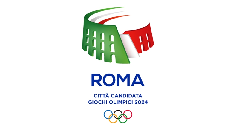 Logo de la candidatura de Roma para los Juegos Olímpicos de 2024.