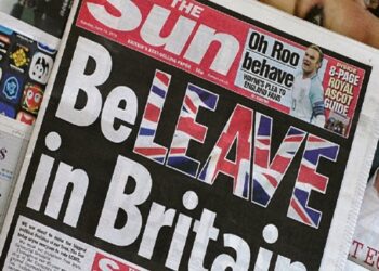 Imagen de la portada del diario The Sun pidiendo el Brexit