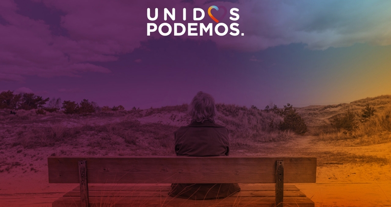 Uno de los carteles de Unidos Podemos que adornarán la campaña para las elecciones del 26-J. FOTO: podemos.info