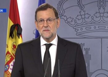 Mariano Rajoy, presidente en funciones, durante su comparecencia para valorar el atentado de Niza.