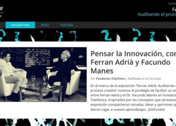 Captura de pantalla de la web que promociona la exposición de la Fundación Telefónica. FOTO: ferranadria.fundaciontelefonica.com