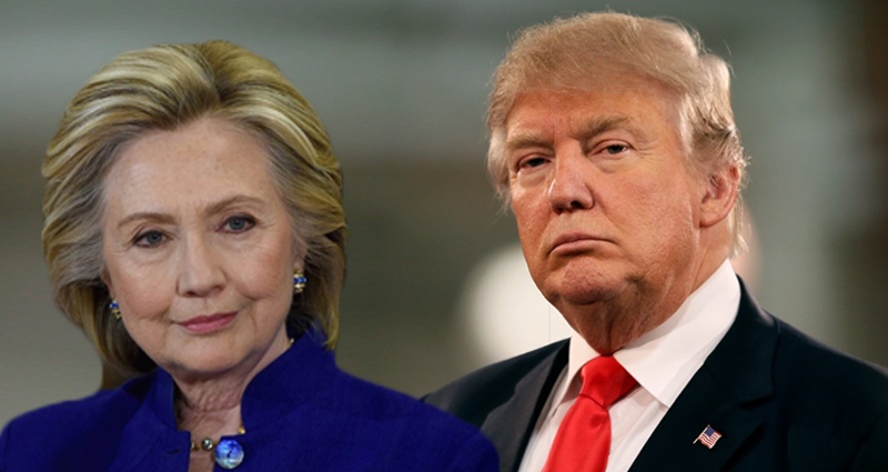 Hillary Clinton, candidata demócrata a las elecciones presidenciales de EE.UU y Donald Trump, el candidato republicano.