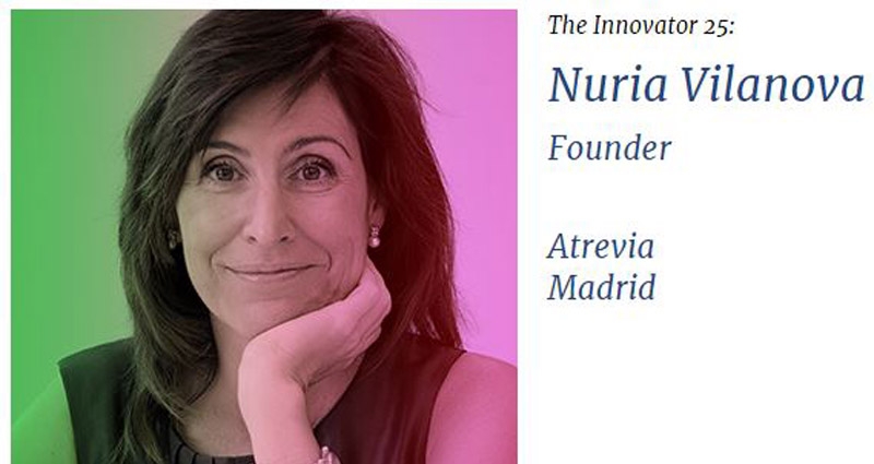 Núria Vilanova en el ranking 'The Innovator 25' de The Holmes Report.