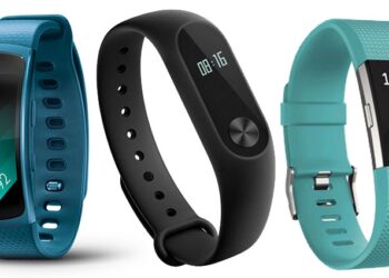Gear Fit 2, Xiaomi Mi Band 2 y Fitbit Charge 2