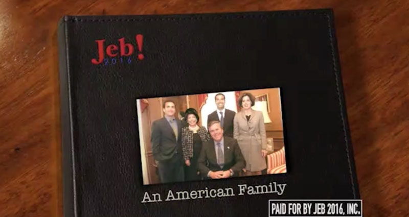 Una captura de pantalla del vídeo realizado por MAS Consulting para la campaña de Jeb Bush. FOTO: Youtube.