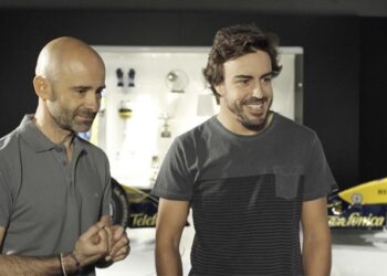 Antonio Lobato y Fernando Alonso en 'Desafía tu mente' (TVE)