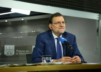 Mariano Rajoy en una entrevista en Moncloa
