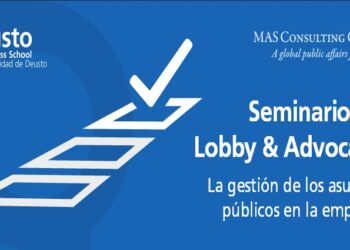 Imagen promocional del seminario 'Lobby & Advocacy' de MAS Consulting y Deusto. FOTO: MAS Consulting.
