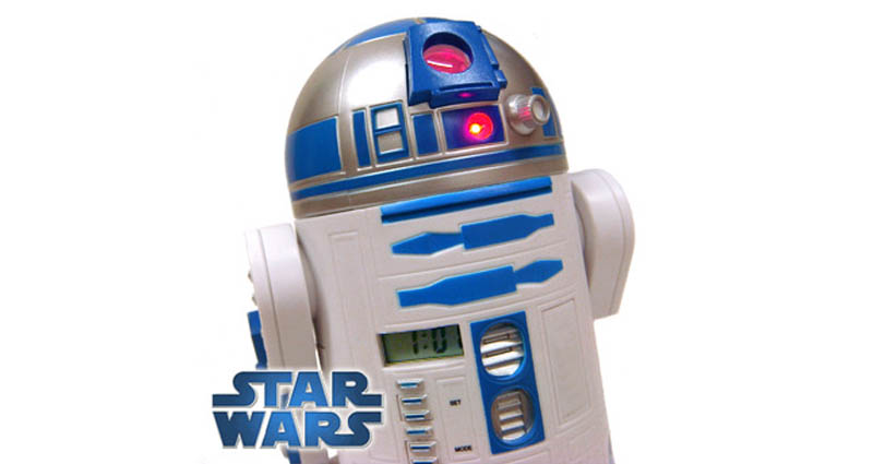 reloj despertador de R2 D2