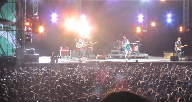 Un concierto de Amaral en el Sonorama Ribera. FOTO: Wikimedia Commons.