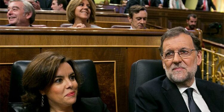 Mariano Rajoy y Soraya Sáenz de Santamaría Foto: PP